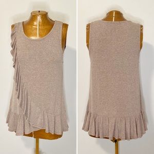 Anthro W5 Ruffled Tank Top NWT